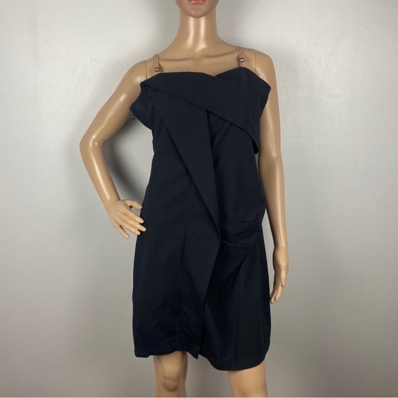 MARC BY MARC JACOBS REVOLVE BLACK DRAPE FRONT MINI DRESS - Picture 2 of 10